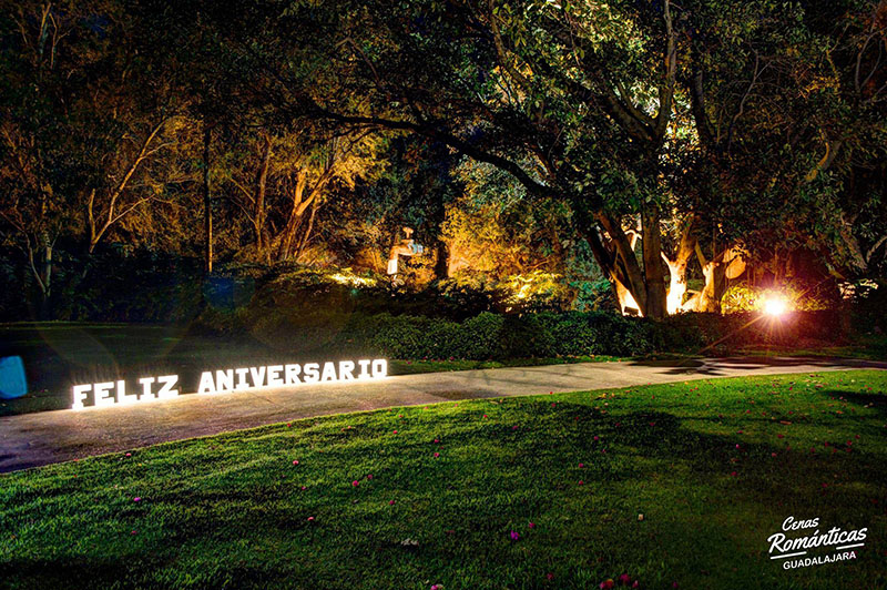 Cena romantica de Aniversario